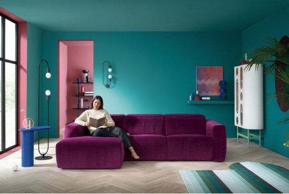 Kanapy Design Narożnikowa kanapa Salon Narożnik Sofa Sofa LForm Żywy krajobraz Meble