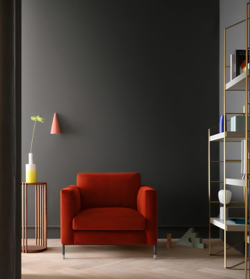 Design Lounge Club Relaks Fotel Krzesło Podkładka Telewizyjna Włókienniczy Czerwony Luksusowy Materiał Nowy