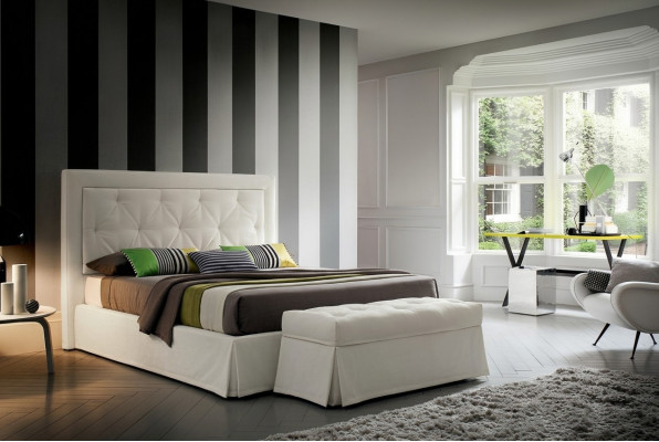 Łóżko Chesterfield 180x200cm Sleep Pokój Włókienniczy Materiał Łóżko Design Luxury Hotel