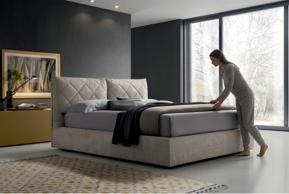 Projektant Łóżko Materiał Hotel Drewno łóżko Double Sleep Pokój Luksusowe Nowoczesne Włochy