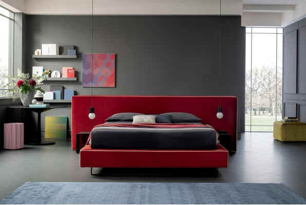 Design Luksusowe podwójne łóżko hotelowe Materiał Luksusowa Sypialnia Łóżko Włochy Meble Nowość