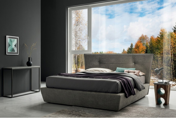 Designerskie łóżko Sypialnia Skóra Włókienniczy Hotel Luxury Aksamit Podkładka