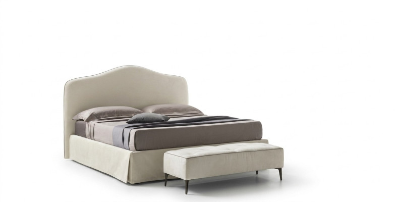 łóżko Hotel Design Włókienniczy Łóżko Double Włochy Rama łóżka Luxury Sypialnia