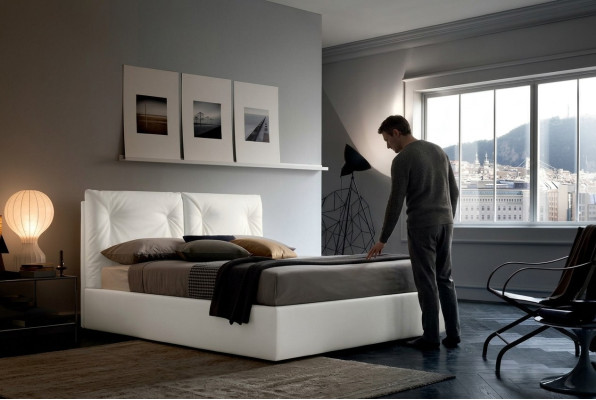 Luksusowe łóżko Sleep Pokój 160 x 200 cm Design Włókienniczy Łóżko Podkładka Double Hotel