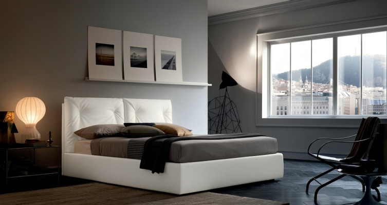 Luksusowe łóżko Sleep Pokój 160 x 200 cm Design Włókienniczy Łóżko Podkładka Double Hotel