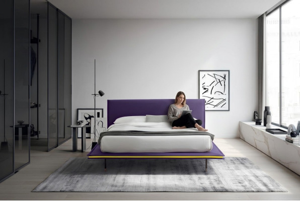 Design Łóżko 140x200cm Podkładka Luksusowe łóżko Double Hotel Sleep Pokój Drewno Nowe