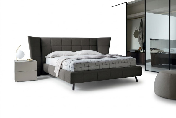 Luksusowe łóżko Design 160 x 200cm Dubai Double Hotel Drewno Sypialnia Łóżko