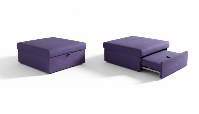Stołek Design Podkładka Podnóżek Ottoman Siedziba Włókienniczy Chaise Club Lounge Pufa