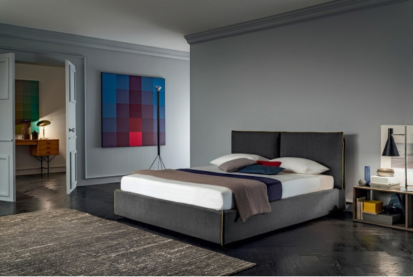 Luksusowa Podkładka Siedziba Materiał Design Łóżko Sypialnia łóżka 180x200 cm Włókienniczy Hotel