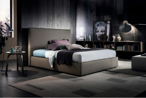 Luksusowe podwójne łóżko Brązowe 200x200 Sleep Pokój Skóra Hotel Łóżko Podkładka Design