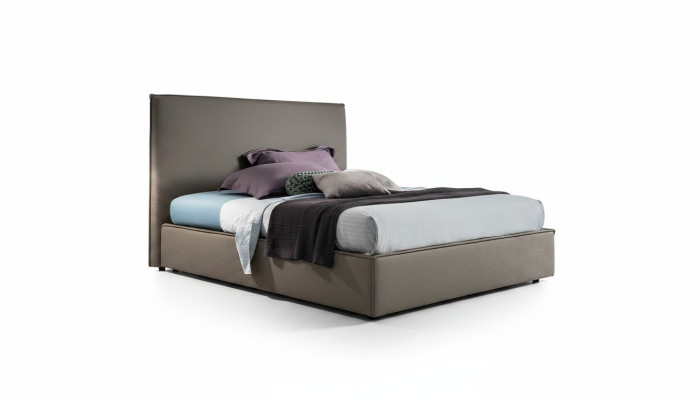 Luksusowe podwójne łóżko Brązowe 200x200 Sleep Pokój Skóra Hotel Łóżko Podkładka Design