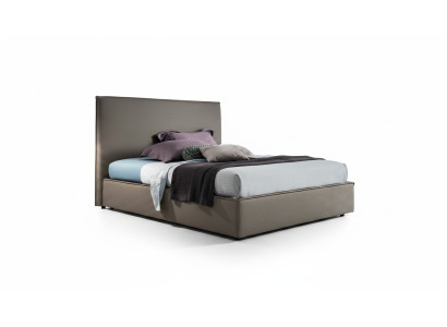 Luksusowe podwójne łóżko Brązowe 200x200 Sleep Pokój Skóra Hotel Łóżko Podkładka Design