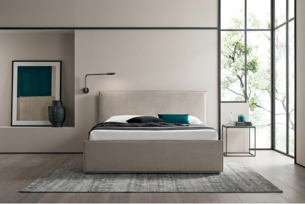 Italian Meble Design Łóżko Sypialnia łóżko Skóra Hotel Luxury Podkładka Nowość