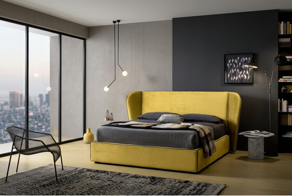 Meble Material Design Umeblowanie Łóżko tapicerowane Rama łóżka Luksusowe łóżko Hotel Royal