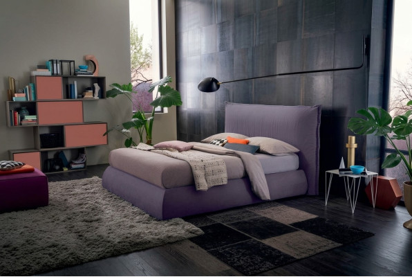 Designerskie łóżko 120x200cm Designerskie łóżko tapicerowane Łóżko łóżka Podwójne łóżko podwójne Nowość