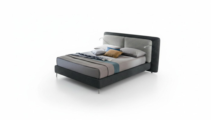 Double Hotel bed Sypialnia Włókienniczy Łóżko Podkładka Design Luxury Drewno Włochy