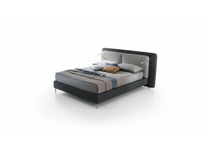 Double Hotel bed Sypialnia Włókienniczy Łóżko Podkładka Design Luxury Drewno Włochy