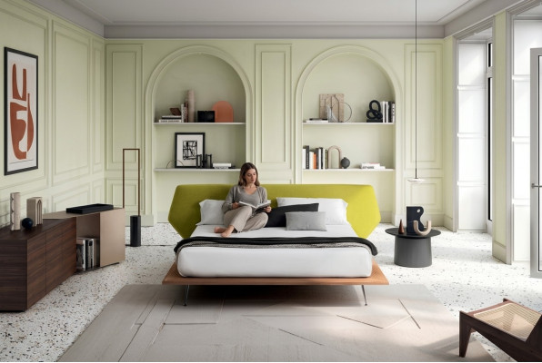 Design Łóżko Podkładka Luksusowe podwójne łóżko hotelowe Małżeństwo 180x200cm Sleep Pokój Włókienniczy