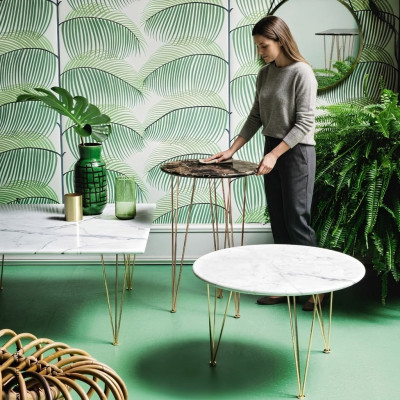 Luksusowe Stolik Design Meble stolik kawowy Salon Okrągłe Noble Art Modern