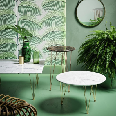 Luksusowe Stolik Design Meble stolik kawowy Salon Okrągłe Noble Art Modern