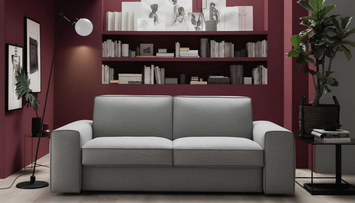 Sofa Trzyosobowa Podkładka Design Sofa Nowoczesne Sofy 3-osobowe Pokój Meble Szary Siedziba
