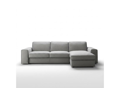 Nowoczesna Luksusowa Narożnik Włókienniczy Drewno Sofa L-Shape alfitalia Design Podkładka Salon