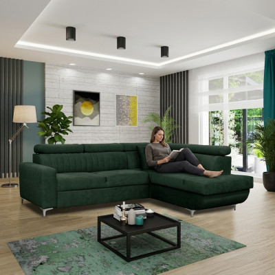 Sofy L-Shape Włókienniczy Kanapa Narożnik Siedziba Sofa Salon nowoczesne Zielone Kanapy Meble