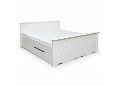 Lit Rembourrage Design Drewniane łóżka Double Lits Blanc 180x200 Sommeil Chambre