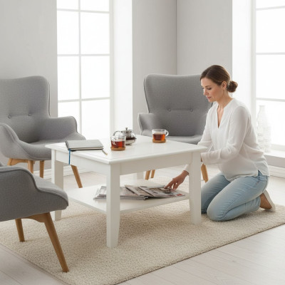 Drewno stolik kawowy Stolik Design Tabela stolik do salonu stoły