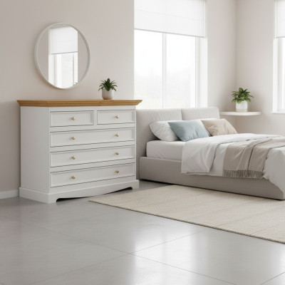 Kredens Design Meble do Salonu Drewno Komody Kredens Szafka niska Country House NOWOŚĆ