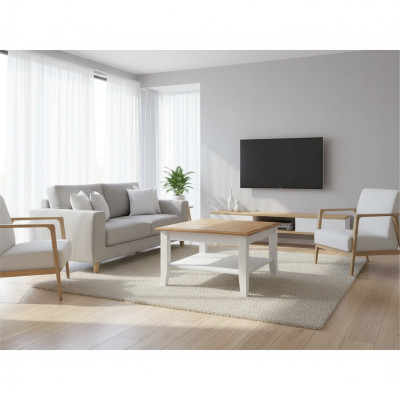 Szlachetny dworek klasyczny stolik kawowy Stolik sofa salon Tabela Drewno