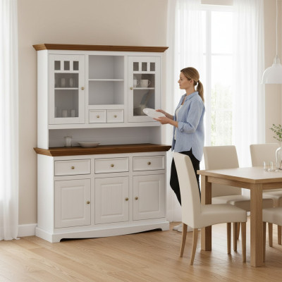 Living Pokój Półka Luxury Drewno Design Kredens Kredens Side Low Board Szafa Nowość