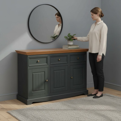 Design Komody Szafa Drewno Wysoki Połysk xxl Duży Luksusowy Kredens Półka New Kredens