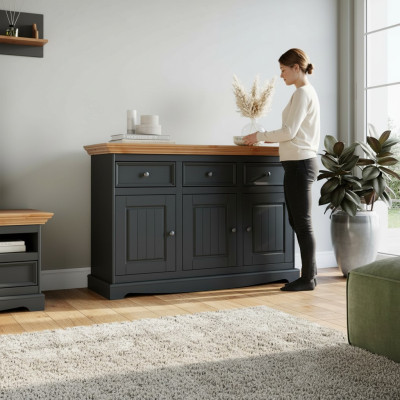 Design Kredens Drewno Meble Szafa Gablota klasyczna Szafa Buffet Bar Kredens