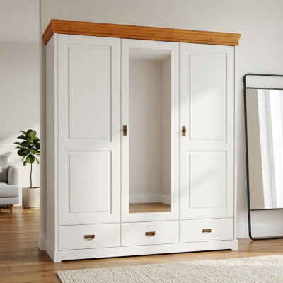 Szafa Designerska Szafy na Wysoki Połysk Meble Living Meble Drewno Nowe Ubrania