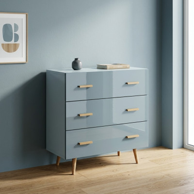 Design Kredens Drewno Szafa Szafka wysoka Kredens z szufladami Szafki Komody