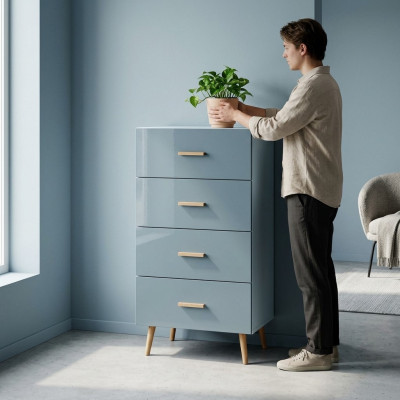 Komody Designer Drewno Luxury Szafki Kredens Wysoki Szafa Boczna Niska Deska Nowość