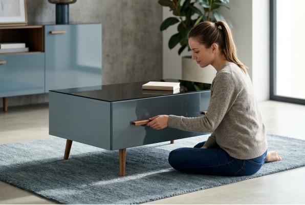 Designerskie stoły Drewno Luxury Couch Coffee Podkładka Sofa Tabela Oryginalny Drewno