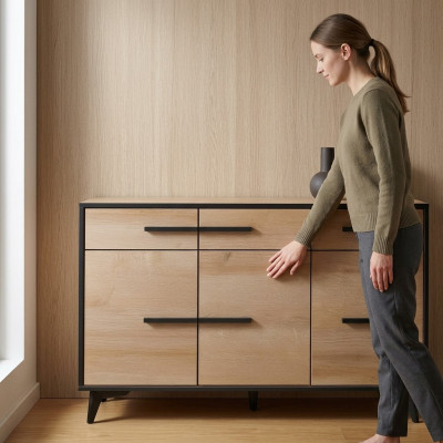 Design Kredens Szafa Luxus Drewno Komody Szafa Półka konsola Meble Nowe