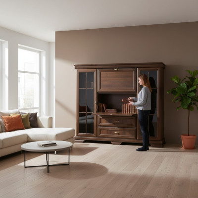 Szafki Drewno Kredens 158cm Komody Szafa Kredens Kredens Solidne drewno