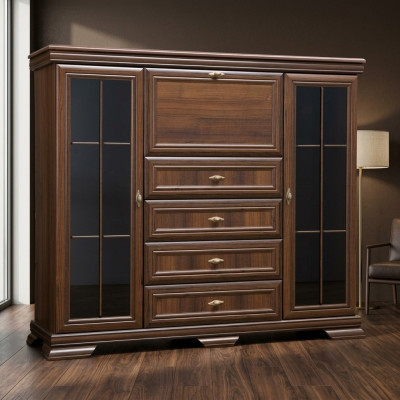 Szafki Drewno Kredens 158cm Komody Szafa Kredens Kredens Solidne drewno
