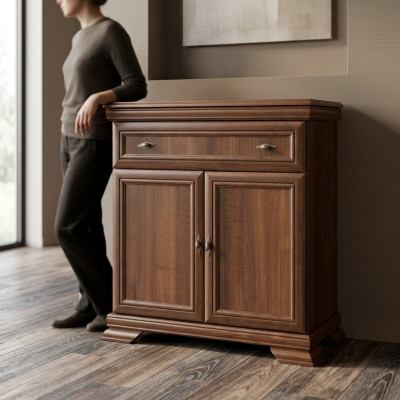 Komoda do salonu Solidne meble Drewniana szafka Szafki Kredens xl Sypialnia