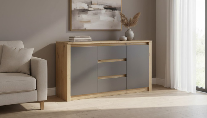 Pokój Mieszkalny Półka Drewno Luksusowy Designerski Kredens Kredens Side Low Board Kredens