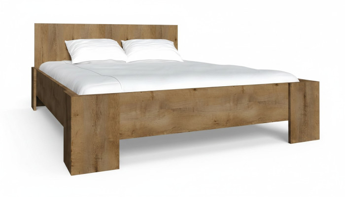 Sleep Pokój Drewno Luxury Design Łóżko Podkładka Double Hotel łóżko małżeńskie 180x200cm