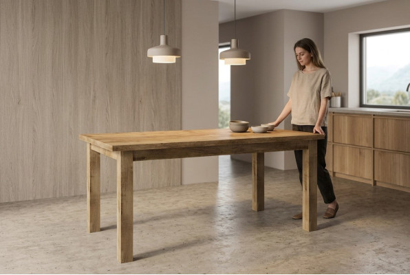 Stół obiadowy Tabela New jadalnia Living Room Lite drewno Meble Drewno Meble Praca fizyczna New