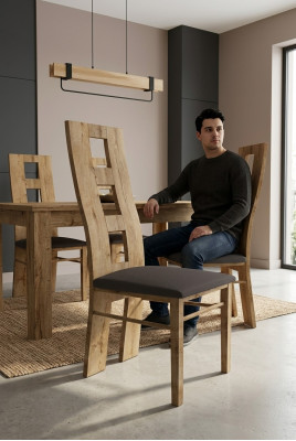 Krzesła Siedziba Lehn Büro Jadalnia Luxury Design Podkładka Solidny Drewno Krzesło