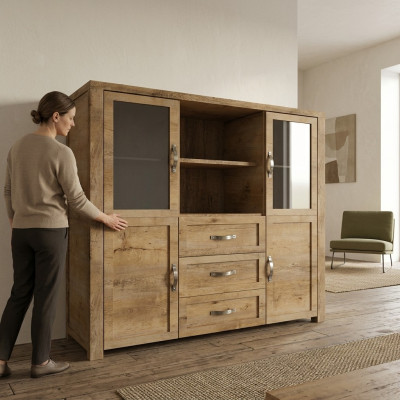 Kredens Design Kredens Drewno Szafa Meble Gablota Nowoczesny Bufet Szafa