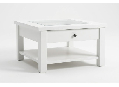 Stolik drewniany Stoliki do kawy z Drewno masywny salon Meble 93x93cm stoły Solidny