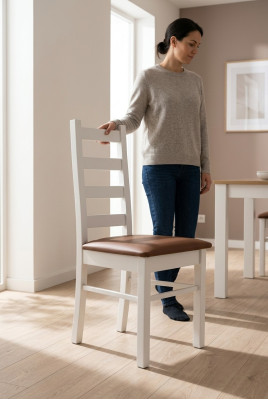 Klasyczna jadalnia Meble Drewno Krzesło Krzesła designerski fotel Drewno Podkładka