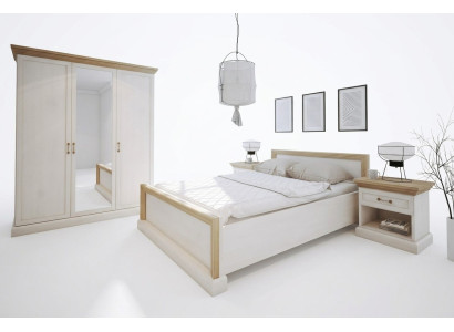 Sypialnia Zestaw Design Nowoczesne Luksusowe łóżka Łóżko Stolik nocny Szafa 4 sztuki